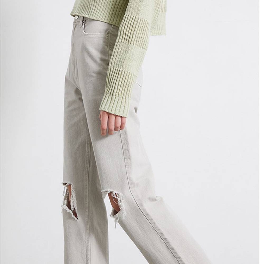 PacSun Eco Gray Ripped Boyfriend Jeans